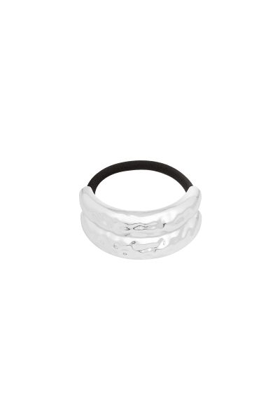 Statement hair elastic - silver