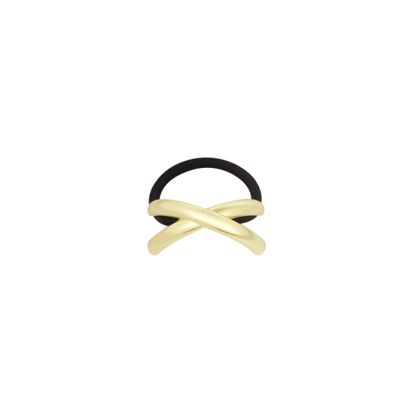 Cross chic hair elastic - gold color