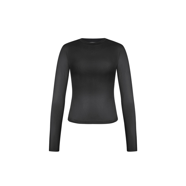 Everyday fit longsleeve high neck - black