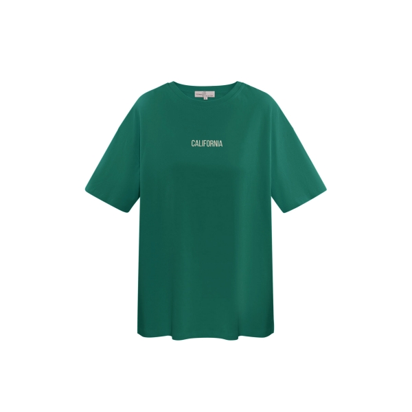 T-shirt california - groen