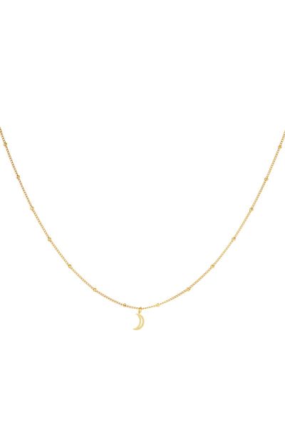 Minimalistische ketting open maan