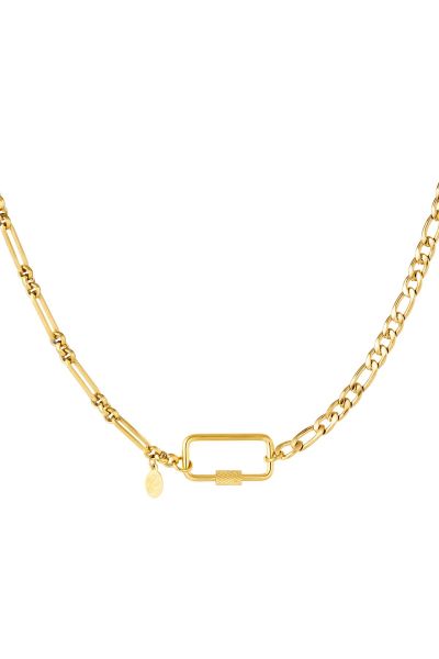 Stainless steel necklace gold