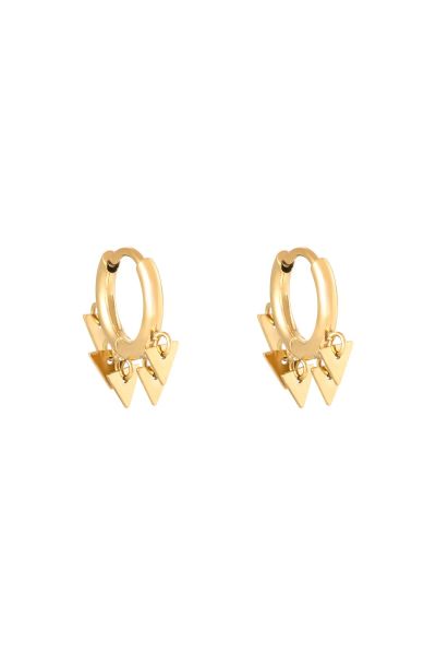 Boucles d'oreilles floating triangles