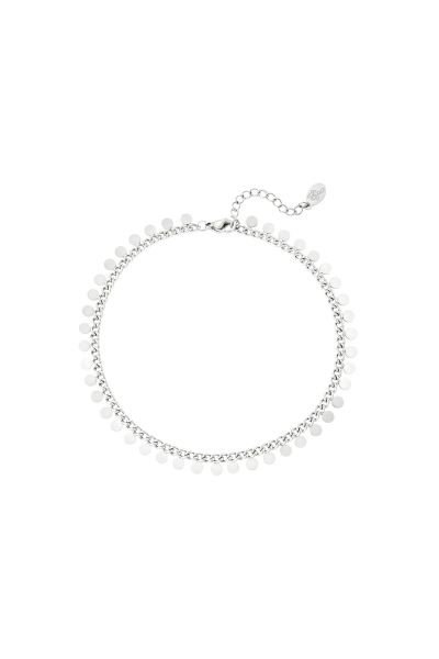 Stainless steel bracelet circles silver