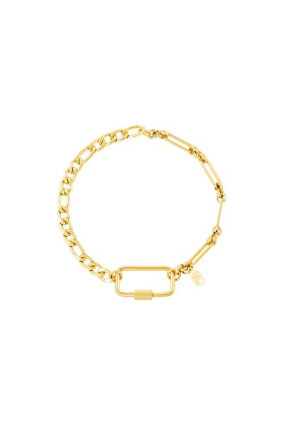 Stainless steel bracelet gold