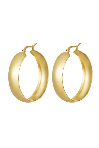 Earrings stainless steel chic gold