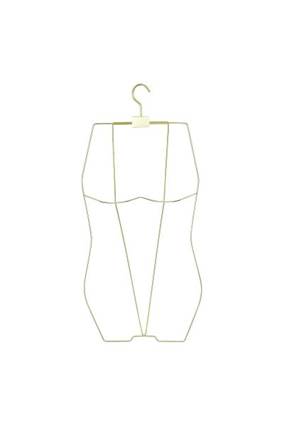 Clothing hanger swimwear gold