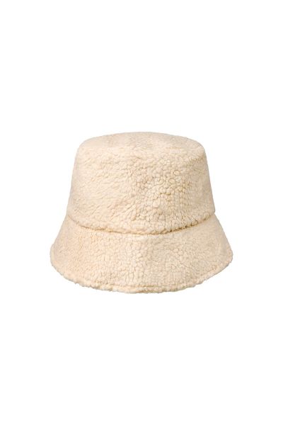 Bucket hat teddy off-white polyester one size