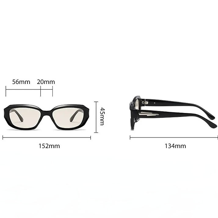 1 Paar Simple Series Alltags-Sonnenbrille aus einfarbigem Kunststoff für Damen h5 Bild2