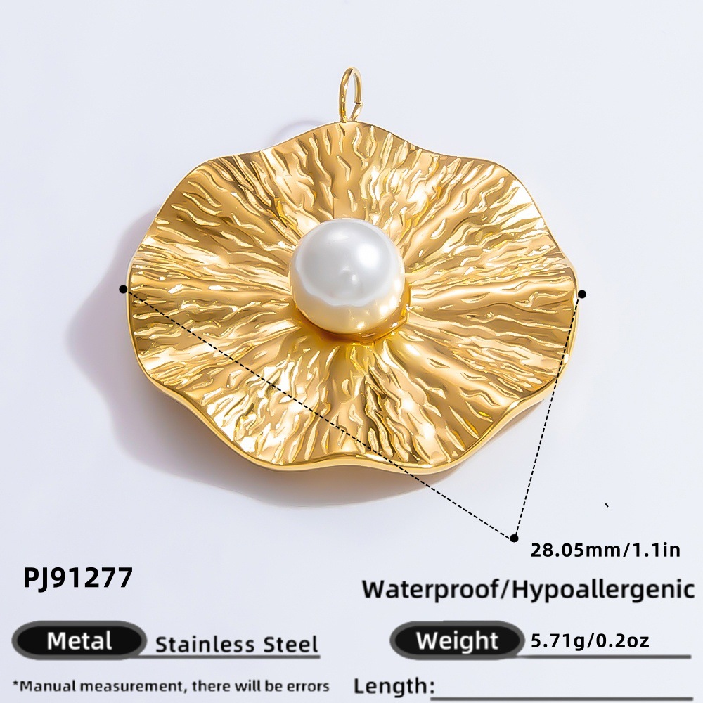 1 Piece Classic Series Vintage Geometric Stainless Steel Gold Color DIY Women's Pendants h5 