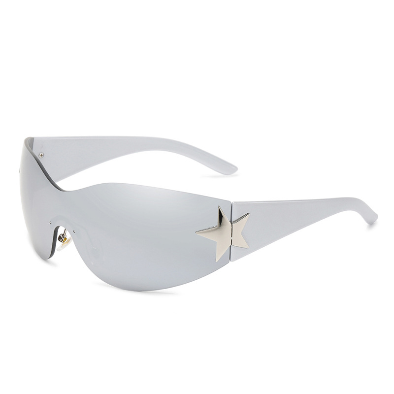 1 Paar Damen-Sonnenbrille aus Kunststoff im Farbverlauf der Modern Series Chic Star h5 