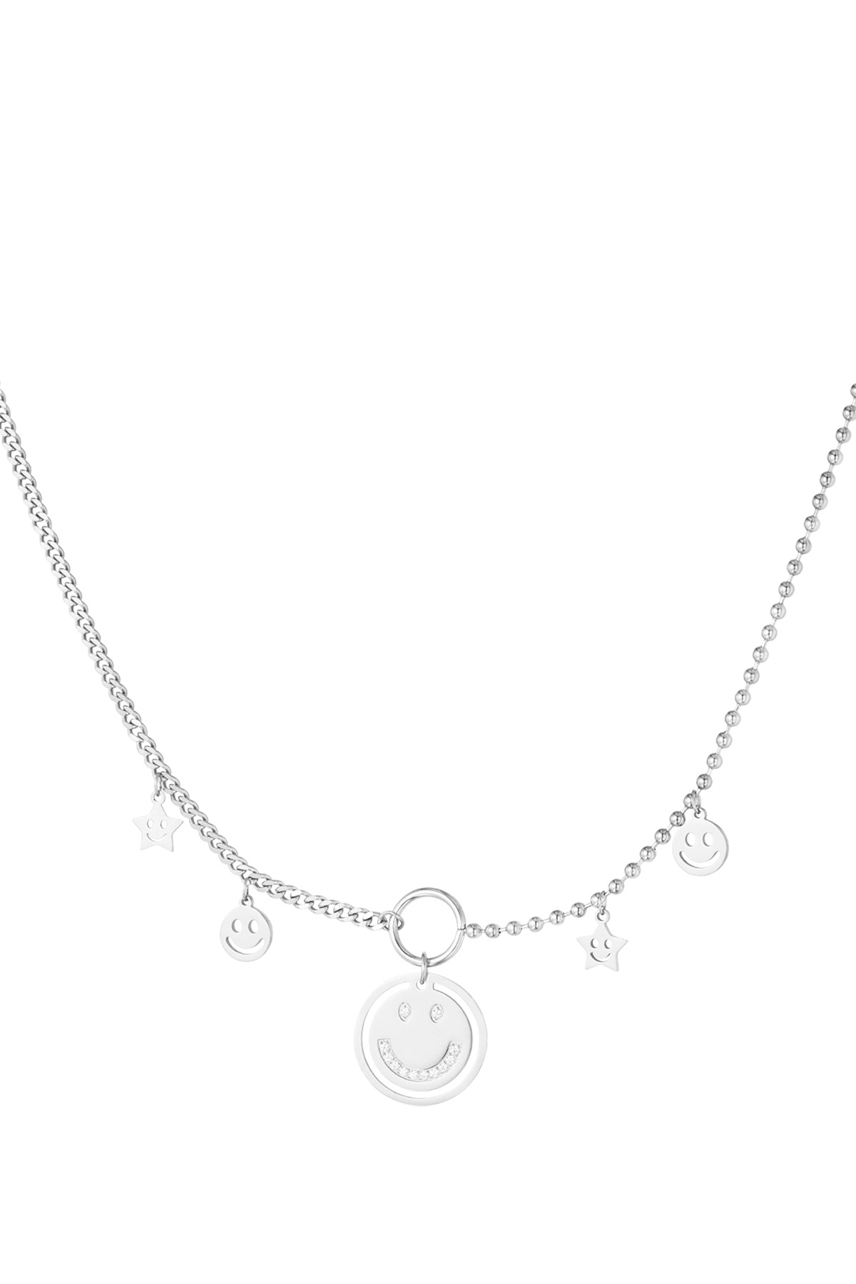 Light up the day necklace - silver h5 