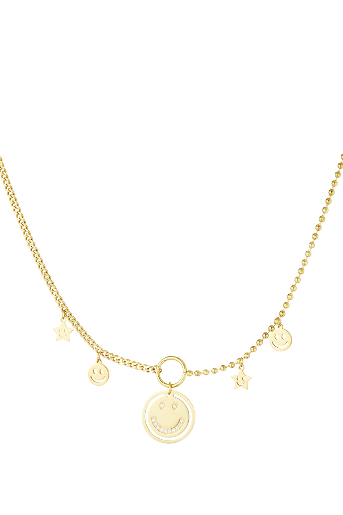 Light up the day necklace - gold h5 