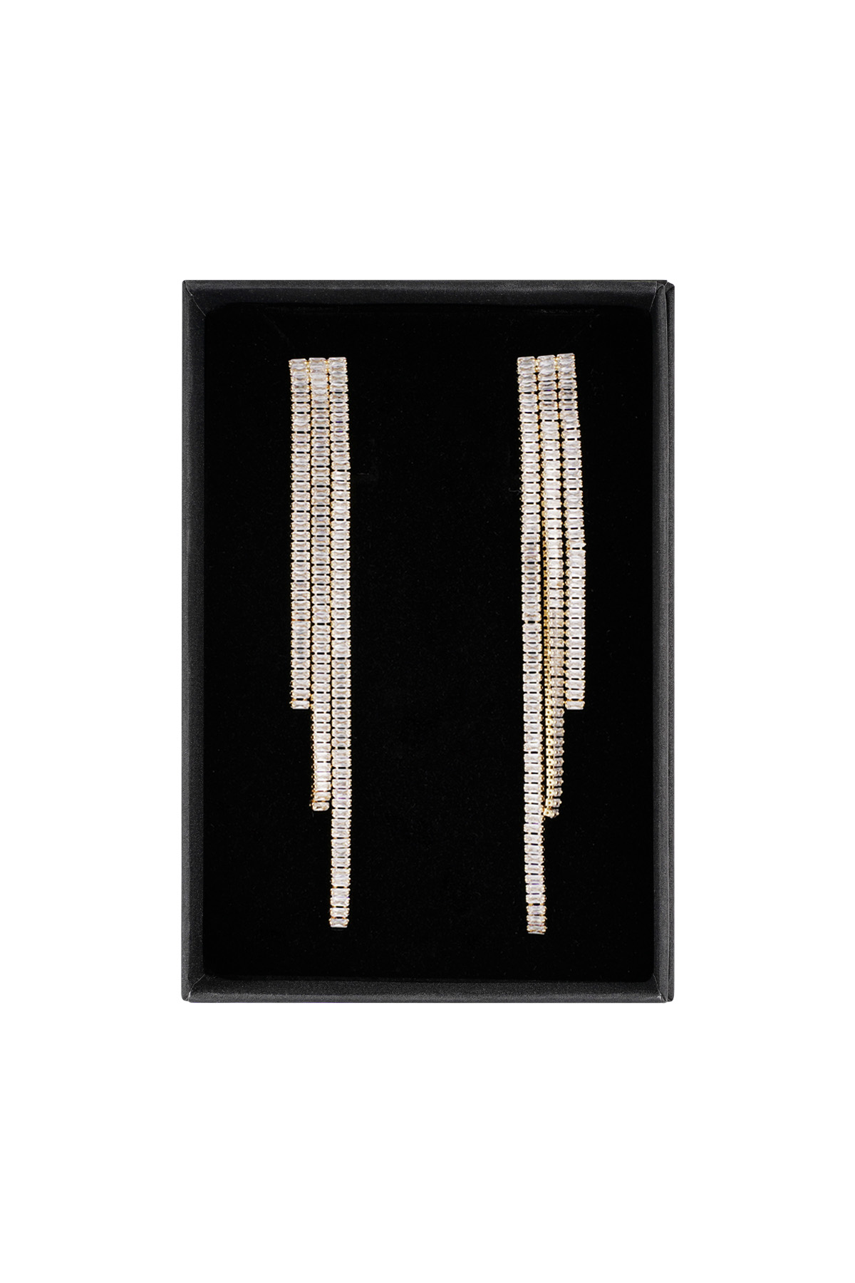 Elite shine earrings - gold h5 