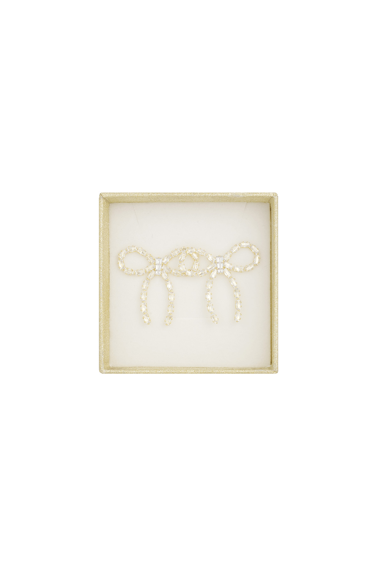 Merry bow earrings - gold h5 