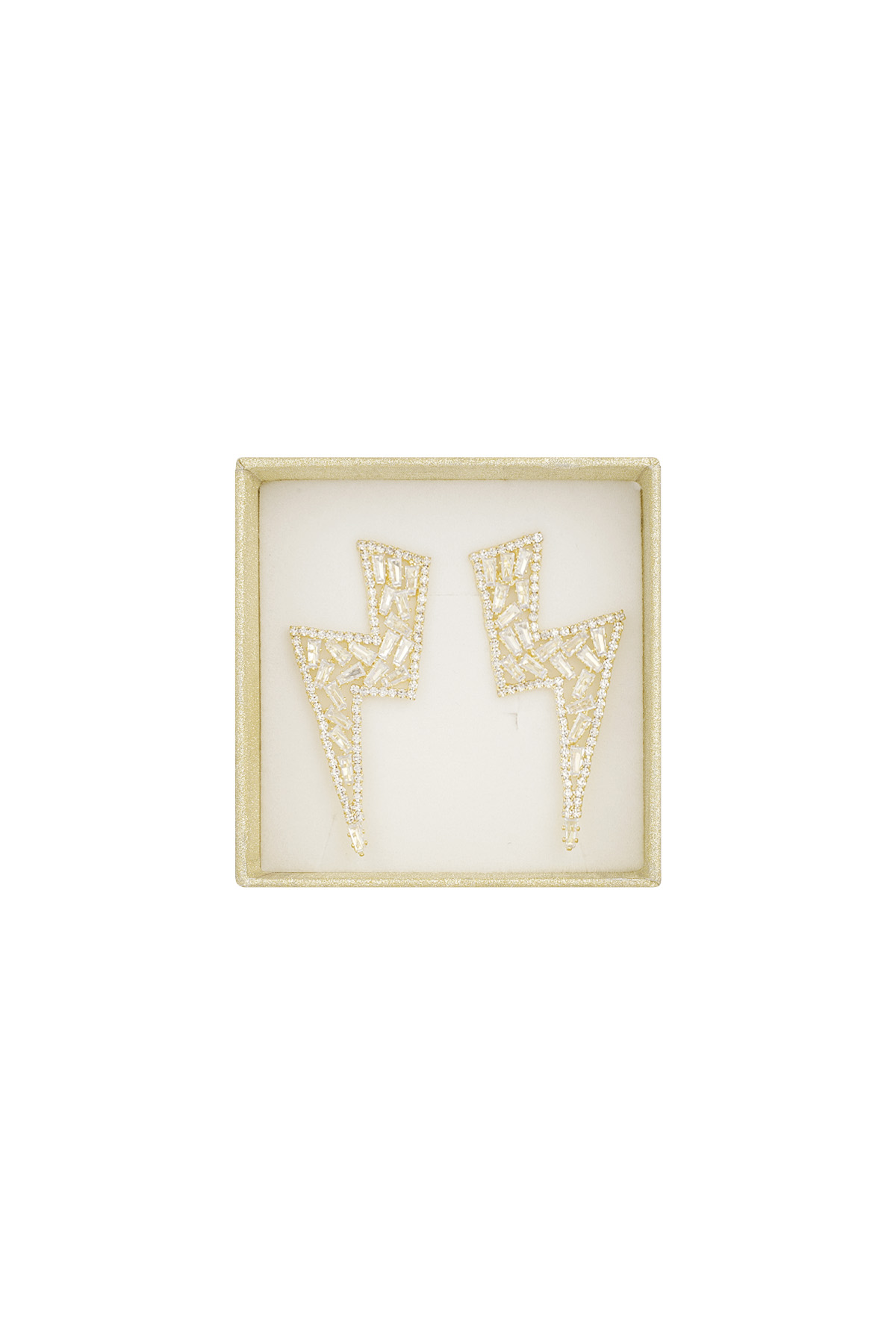 Lightning glow earrings - gold h5 