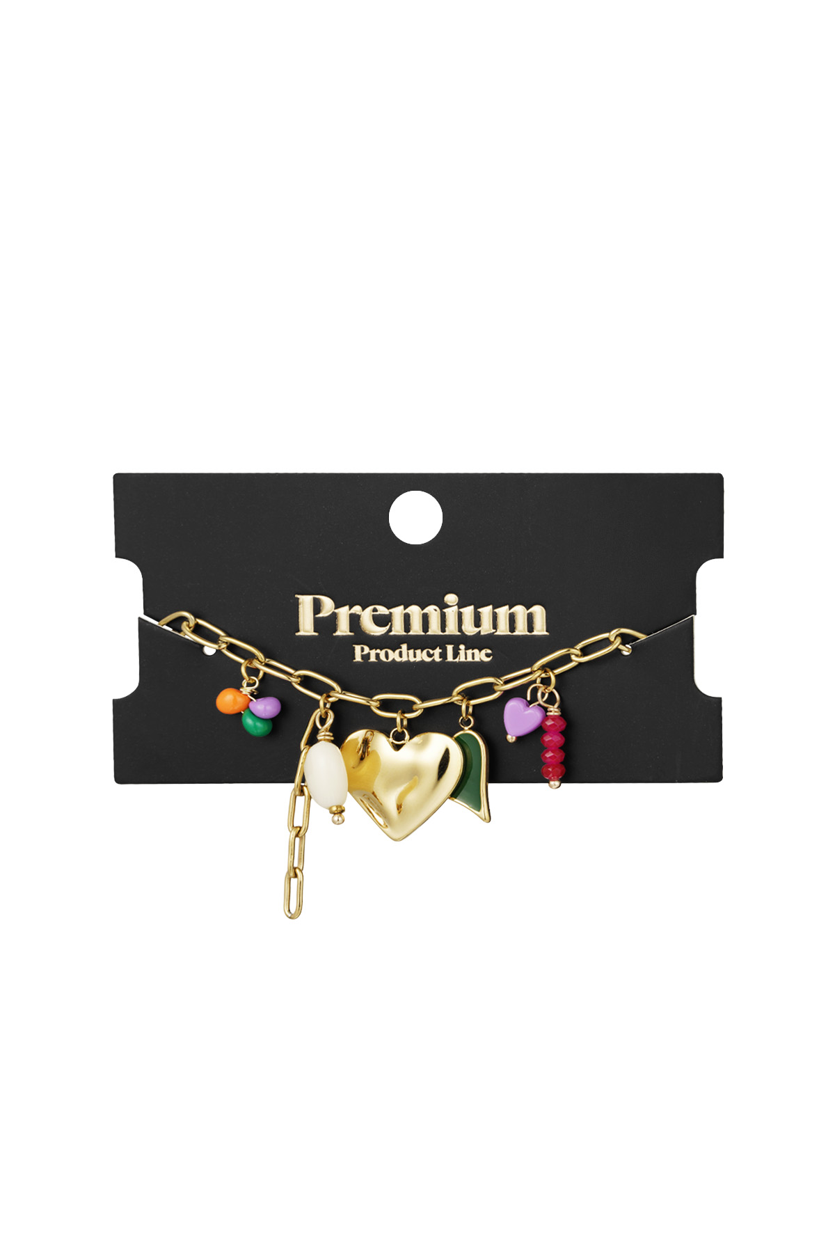 Charm bracelet fallin' in love - gold h5 Picture3