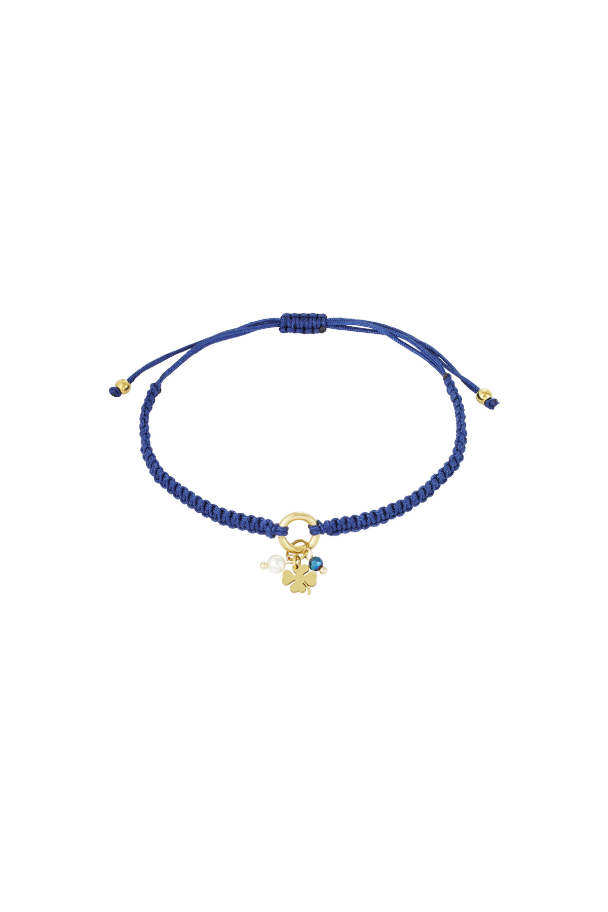 Charm party armband - blauw h5 