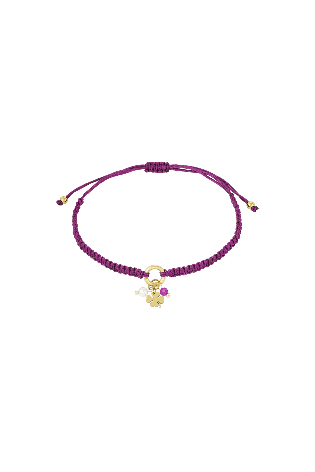 Charm party bracelet - purple h5 