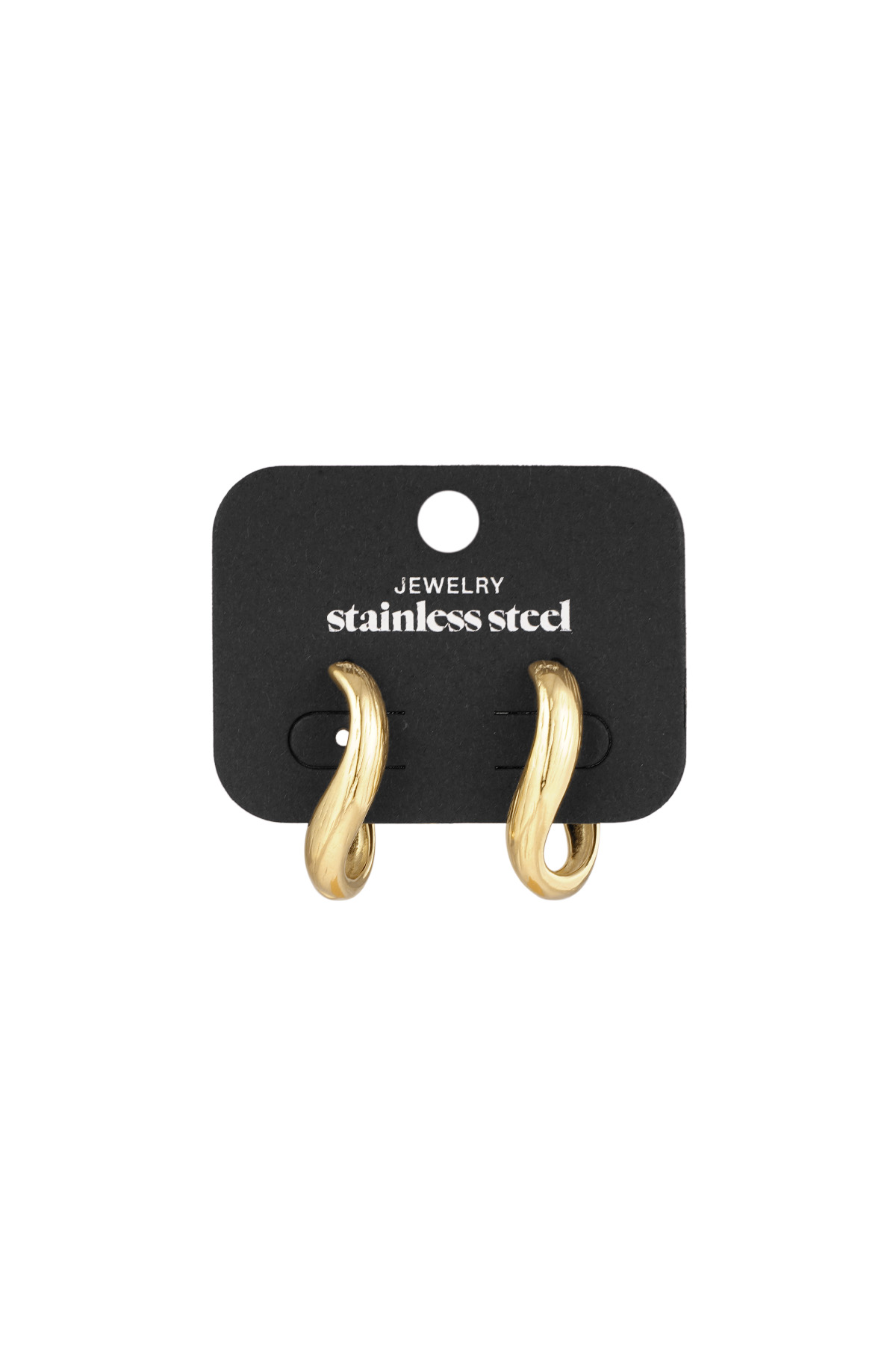 Pendientes Twisted Elegance - Oro h5 Imagen3