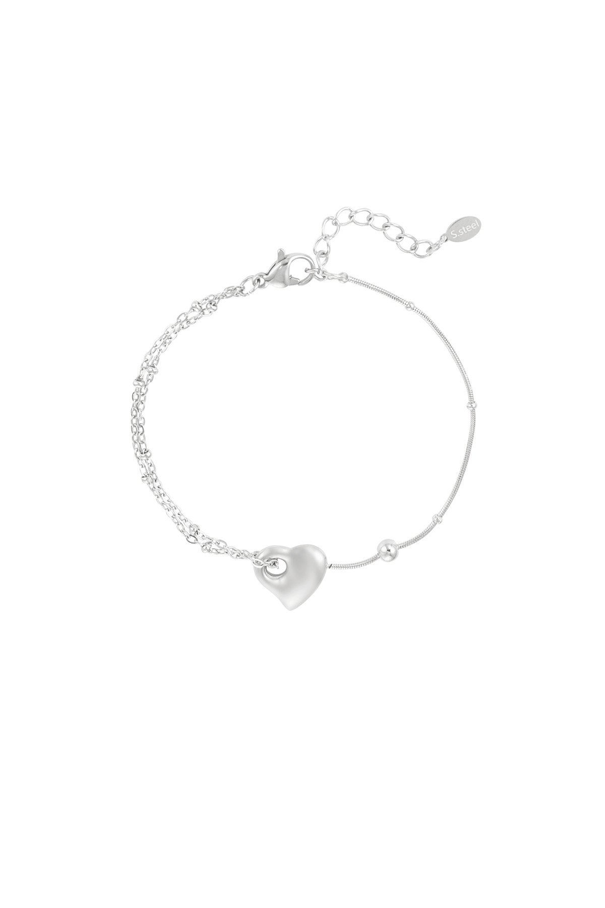 Bracelet à maillons d'amour - argent h5 