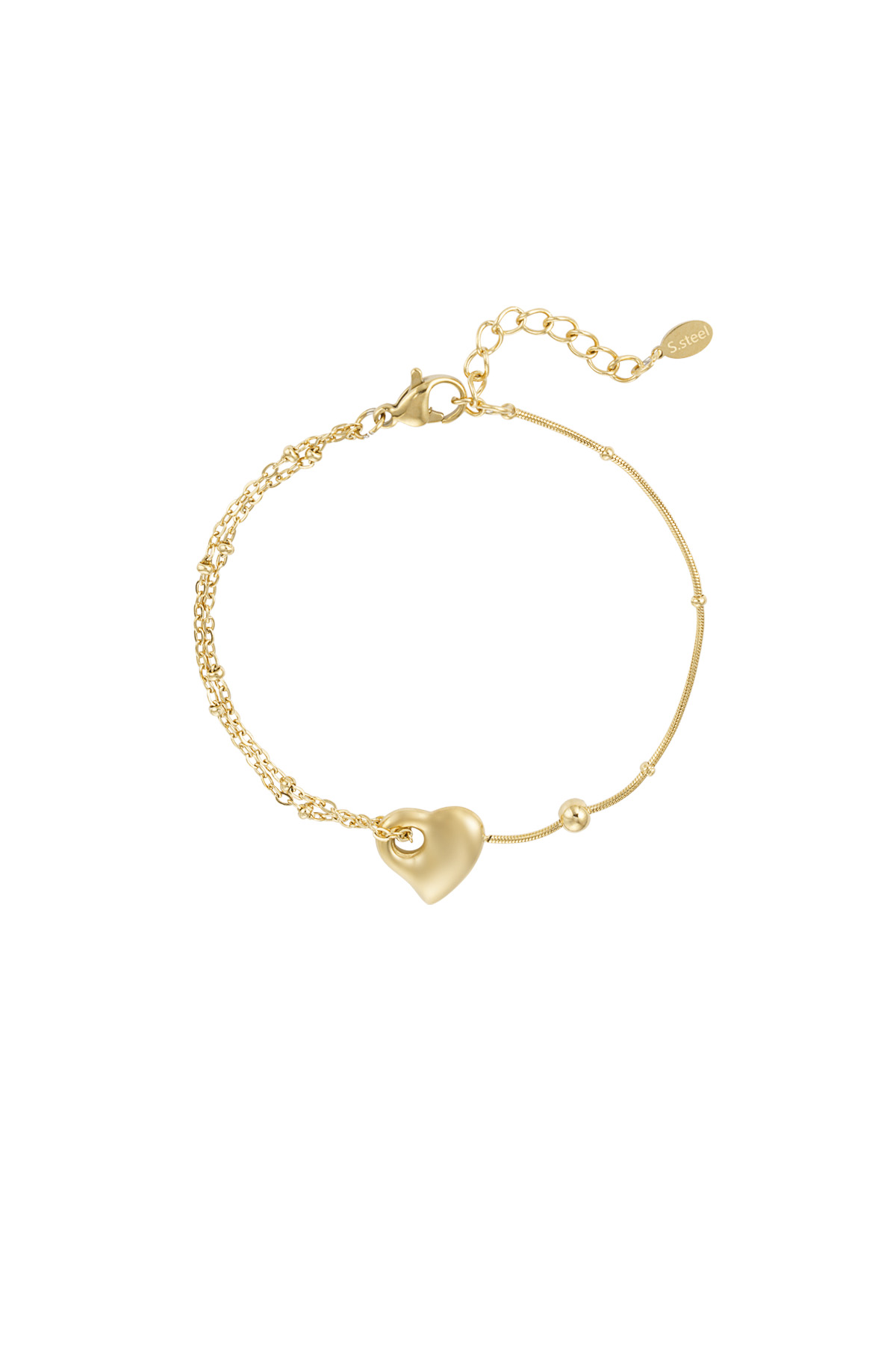 Love Gliederarmband - Gold h5 