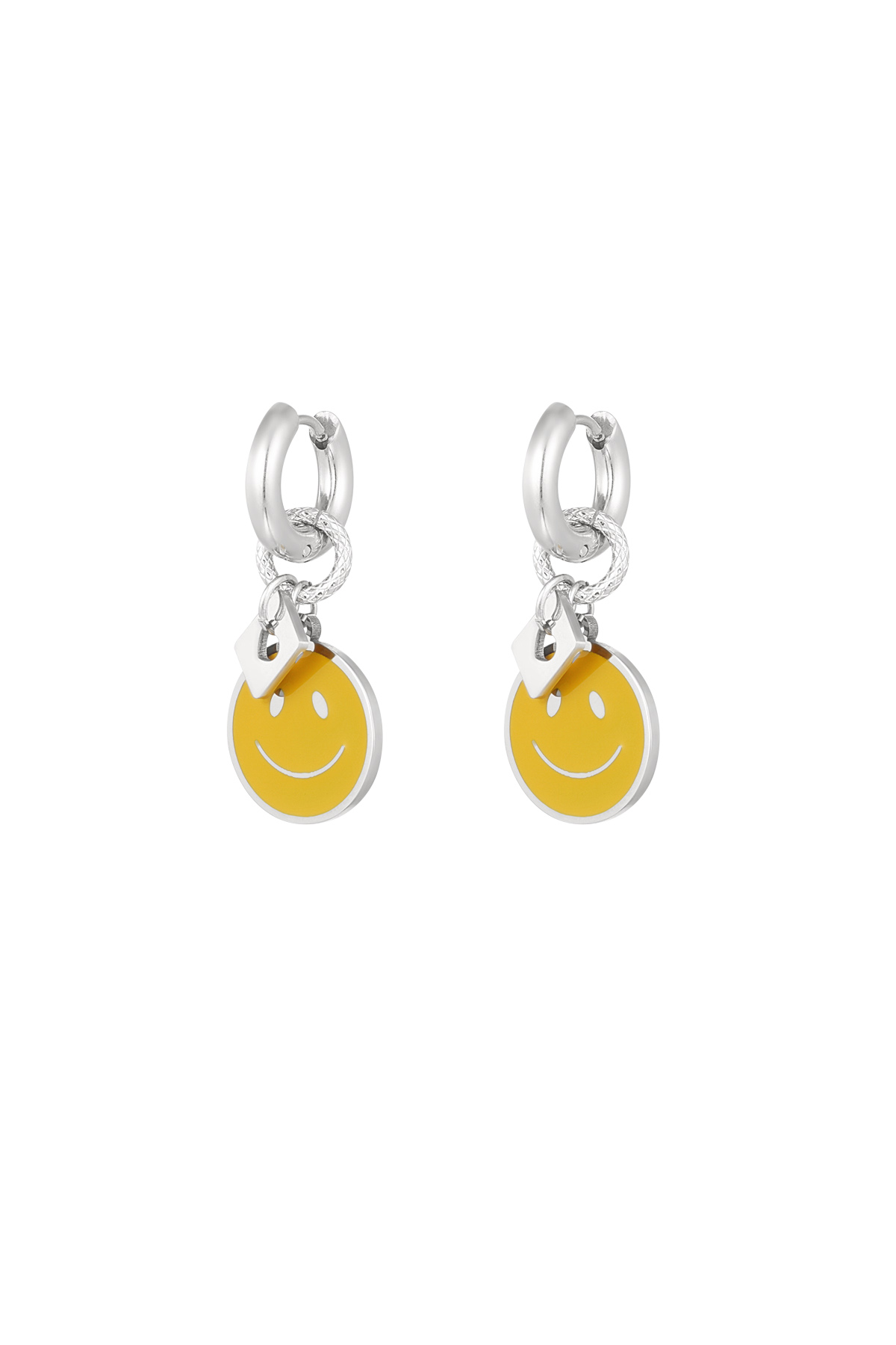 Sunny smile earrings - silver h5 