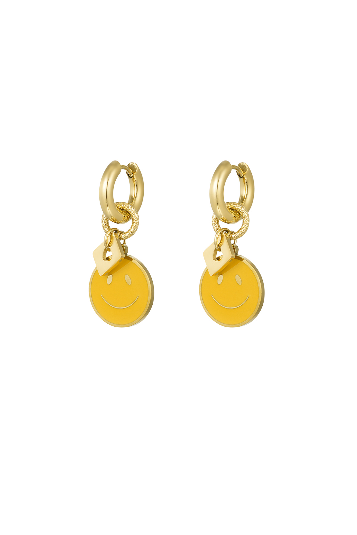 Sunny smile earrings - gold h5 