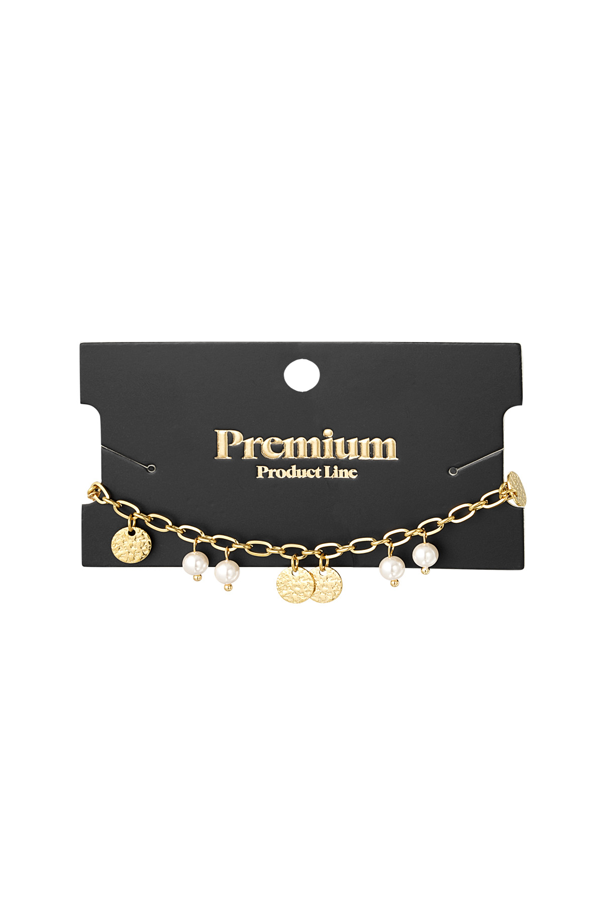 Lucky pearls armband - goud h5 Afbeelding3