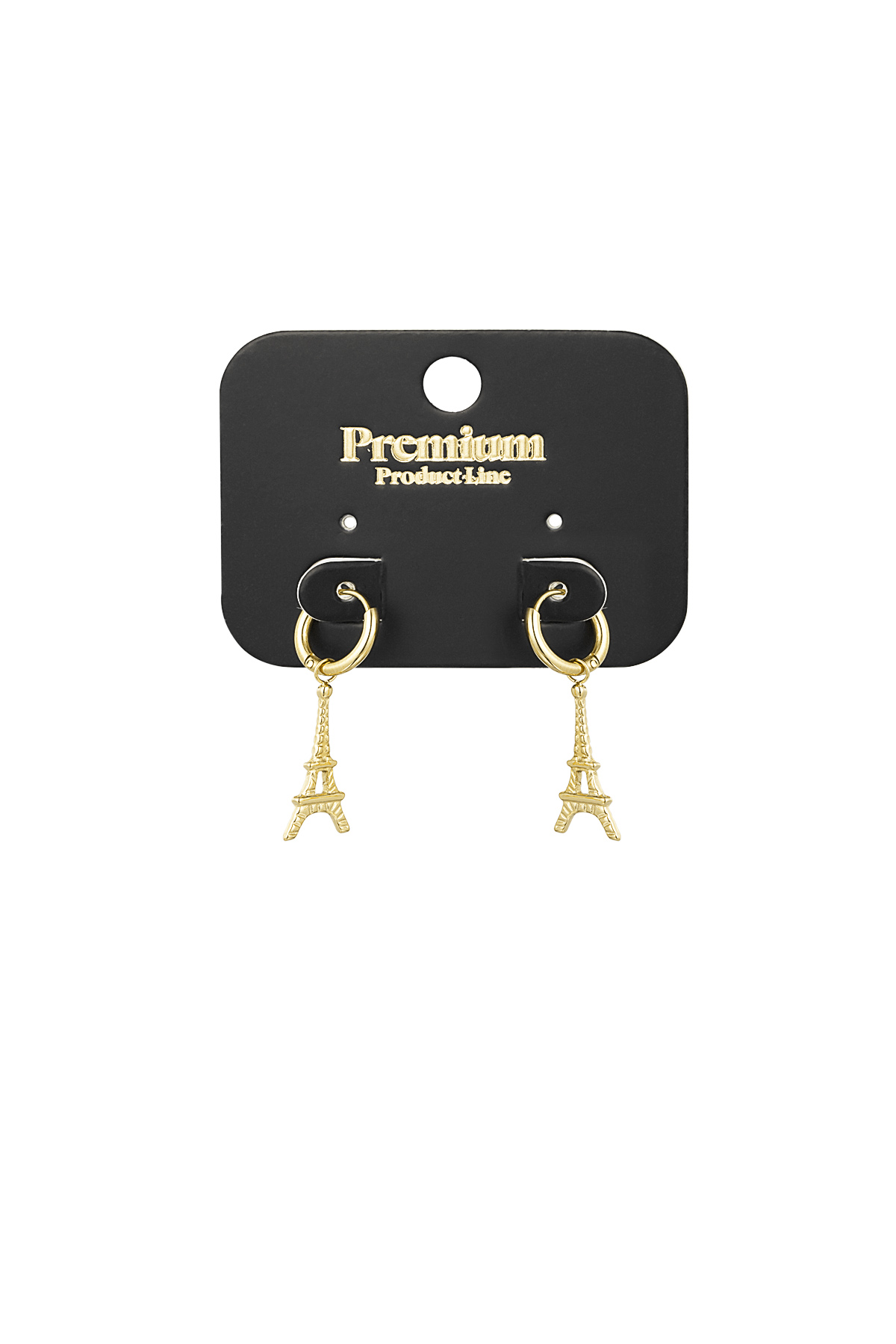 Pendientes Eiffel - oro h5 Imagen3