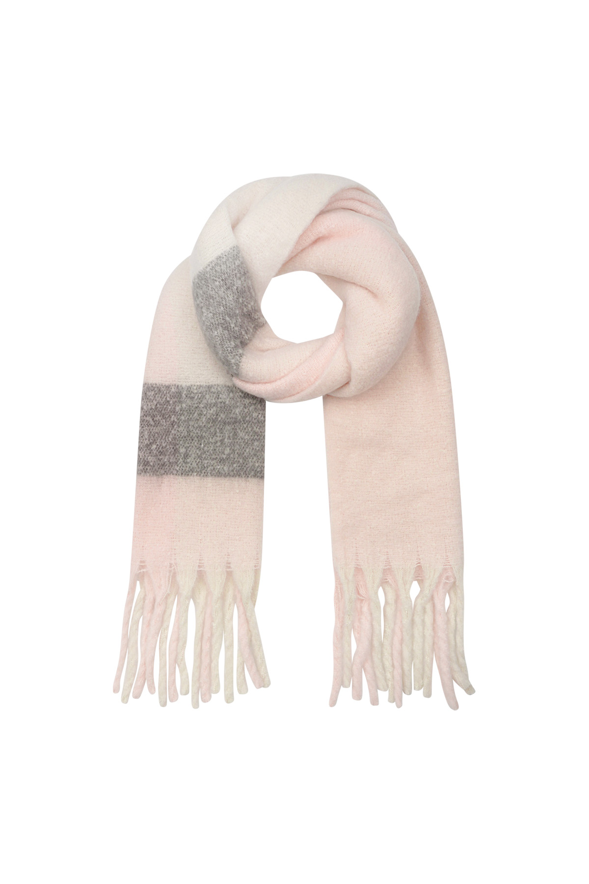 Cozy comfort scarf - light pink h5 