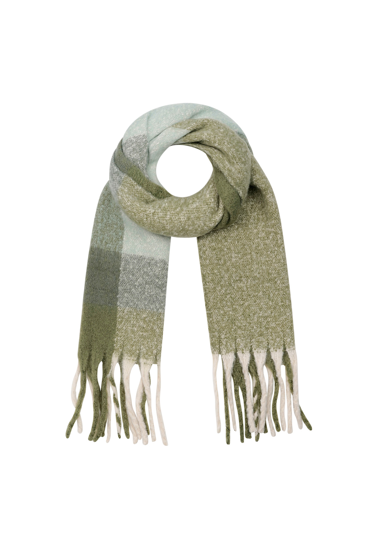 Cozy comfort scarf - green h5 