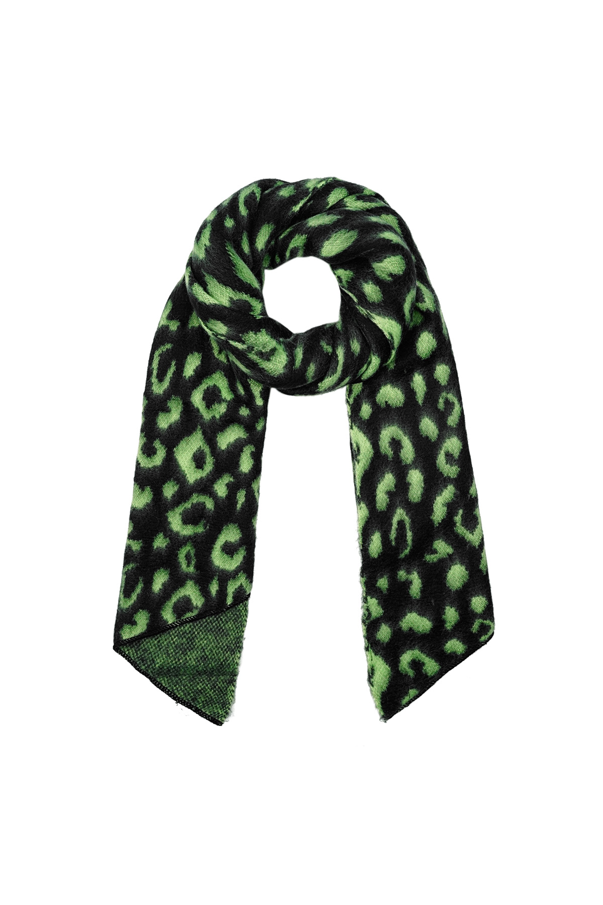 Wild Elegance scarf - black & green h5 