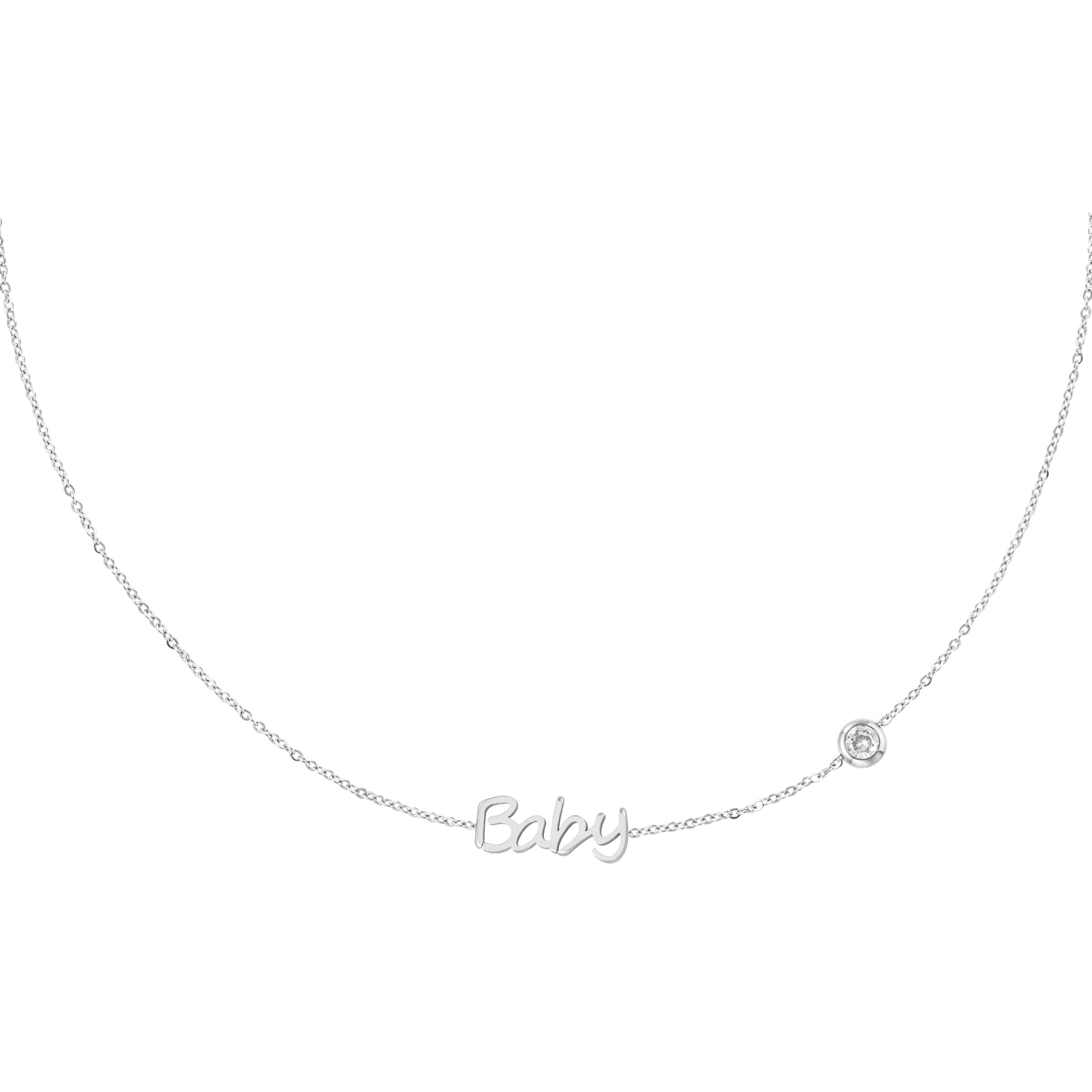 Birthstone necklace Gold Color Baby