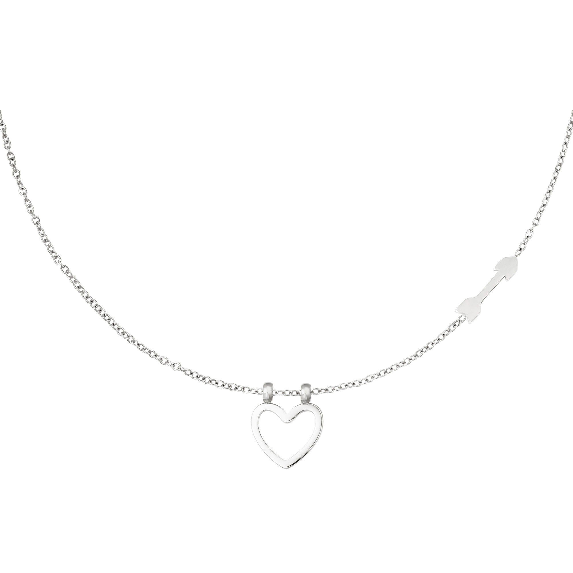 Necklace With Heart and Arrow  h5 