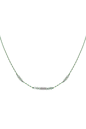 Necklace natural stones green Natural stones h5 