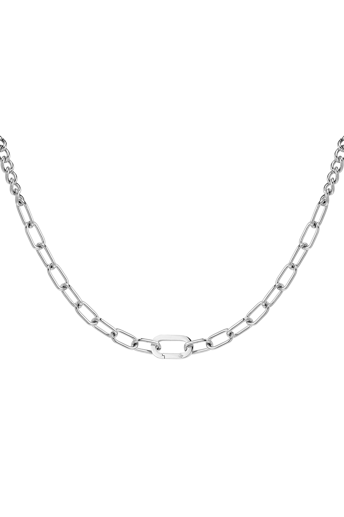 Chunky necklace - Silver Color Stainless Steel 2