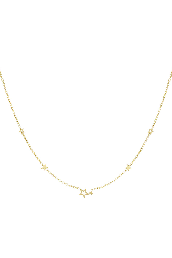 Collana stelle in acciaio inossidabile - oro Gold Stainless Steel 
