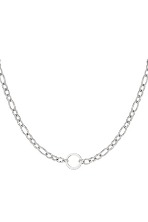 Catena a maglie rotonde - argento Silver Stainless Steel h5 