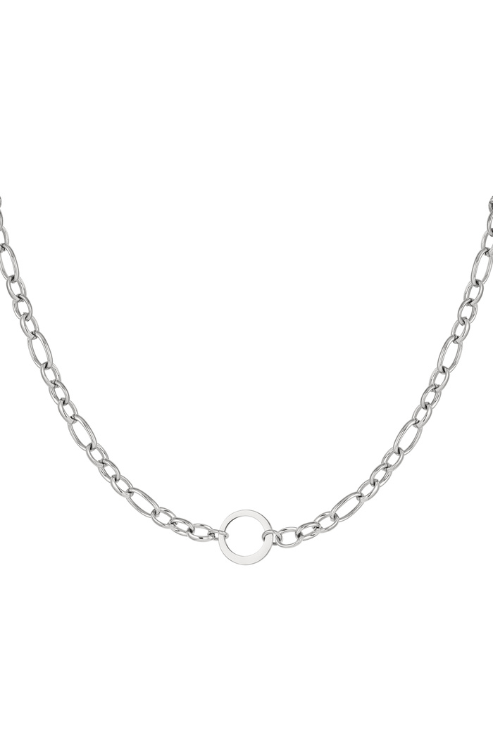 Link chain round - silver Stainless Steel 