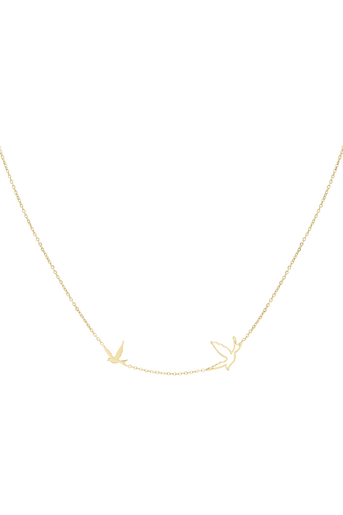 Necklace bird - gold 