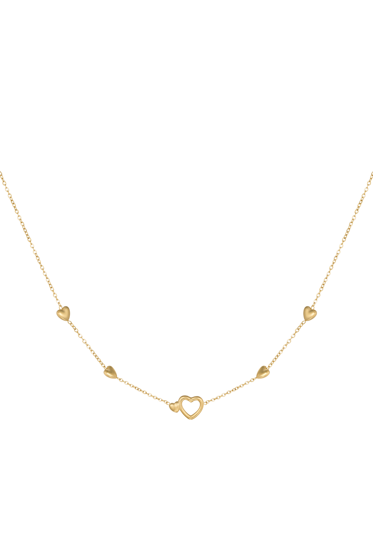 Necklace all you need is love - gold h5 