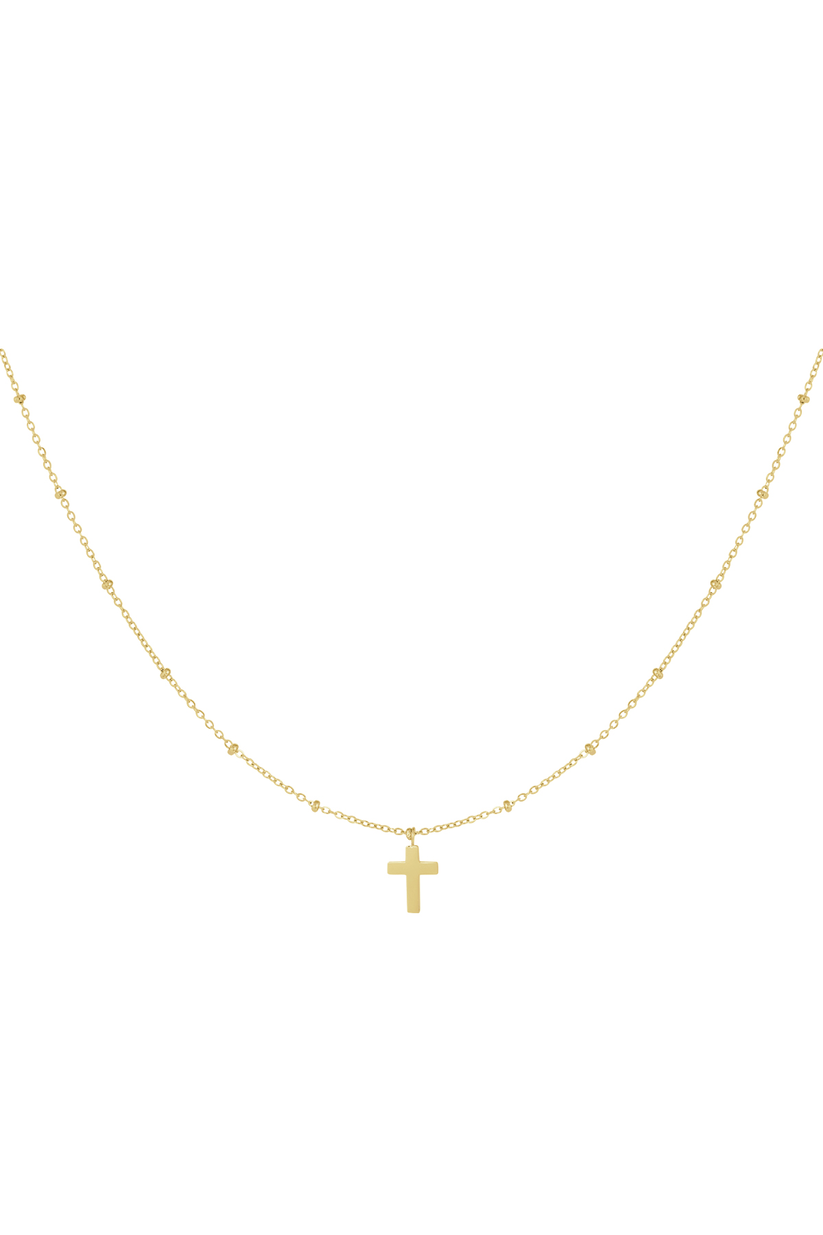 Necklace cross - Gold Color Stainless Steel