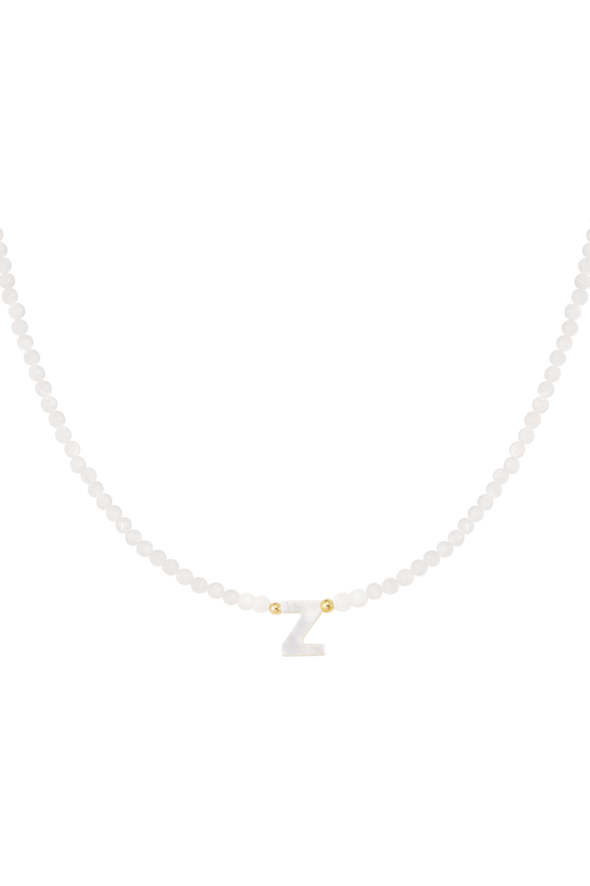 Collana lettera Z conchiglia - oro h5 