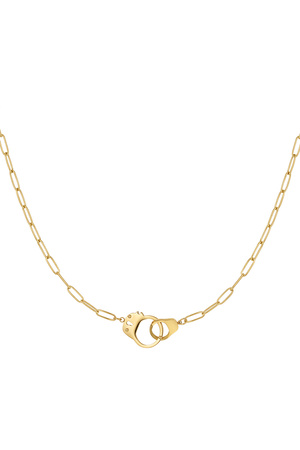 Link chain connected charm - gold h5 