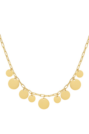 Link chain with circles - gold h5 