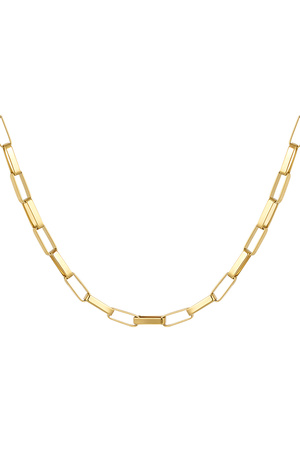 Link chain elongated links - gold h5 