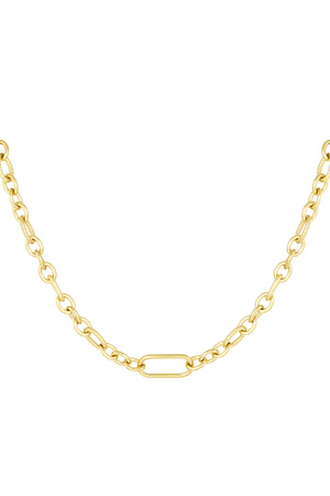 Halskette mit verschiedenen Gliedern – Gold h5 