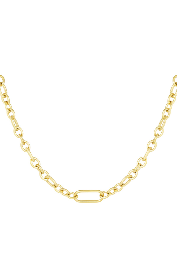 Halskette mit verschiedenen Gliedern – Gold