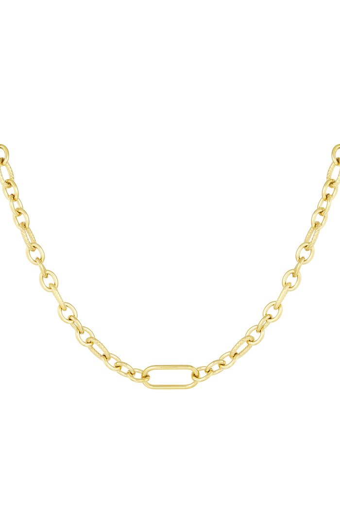 Halskette mit verschiedenen Gliedern – Gold 